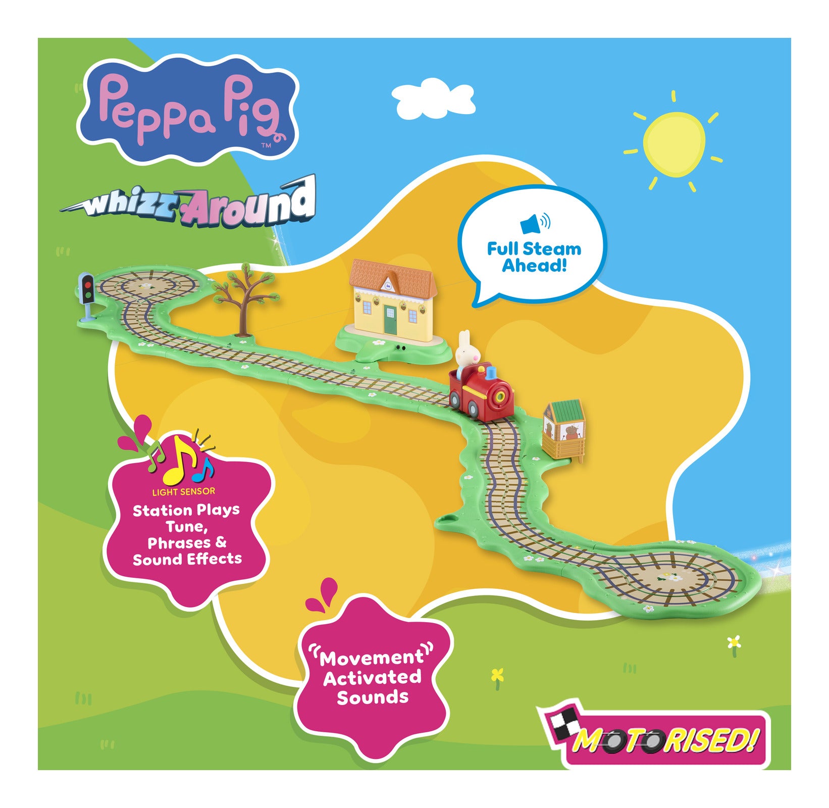 Peppa Pig Whizz Around Clickety Clack Train Set