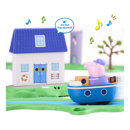 Peppa Pig Whizz Around Bobbing Along Boat Trip Set
