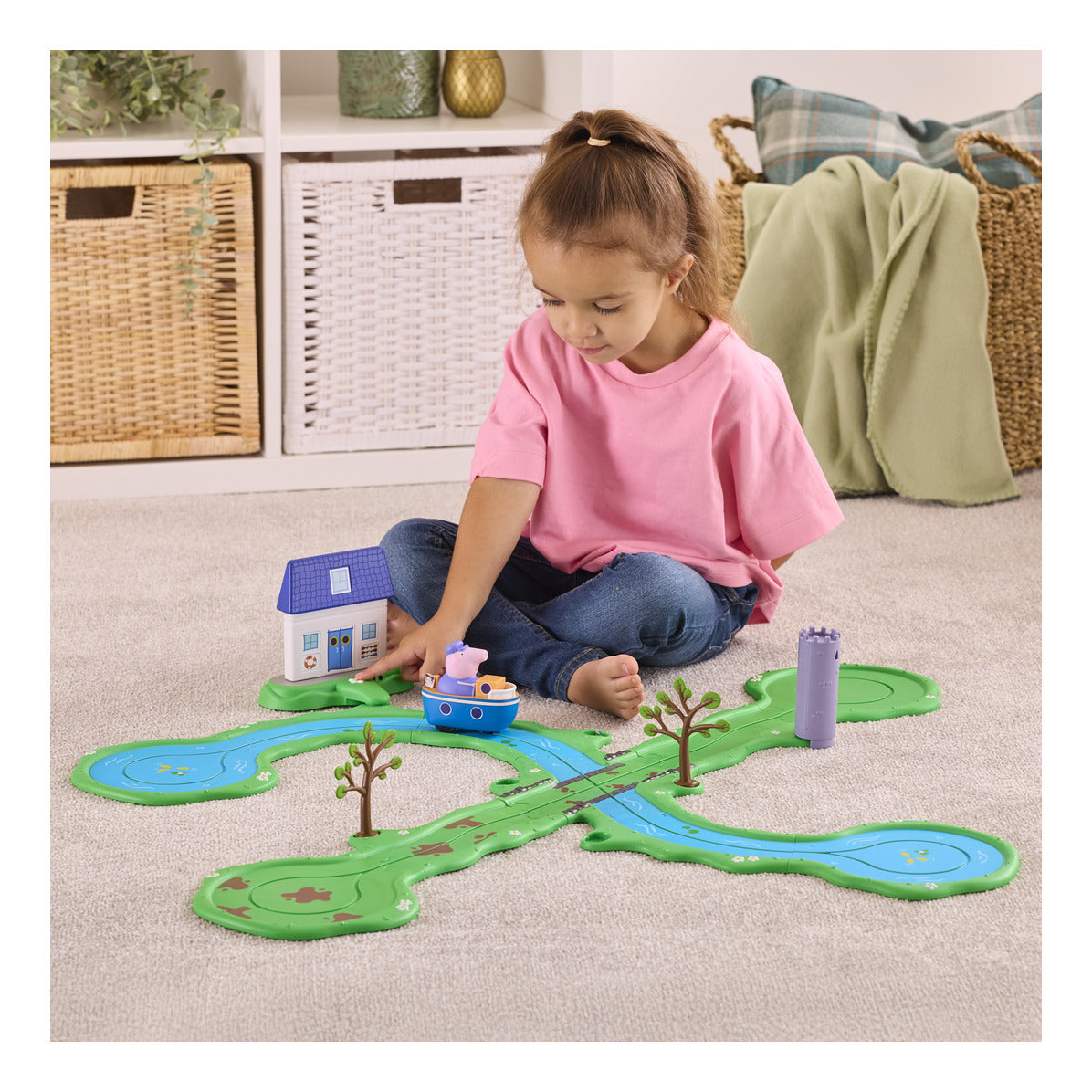 Peppa Pig Whizz Around Bobbing Along Boat Trip Set