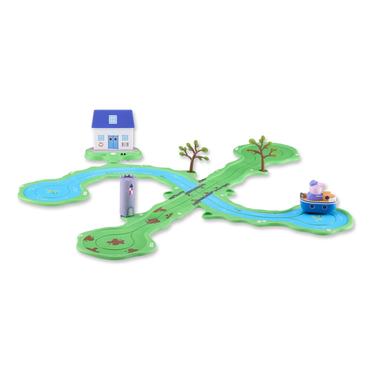 Peppa Pig Whizz Around Bobbing Along Boat Trip Set
