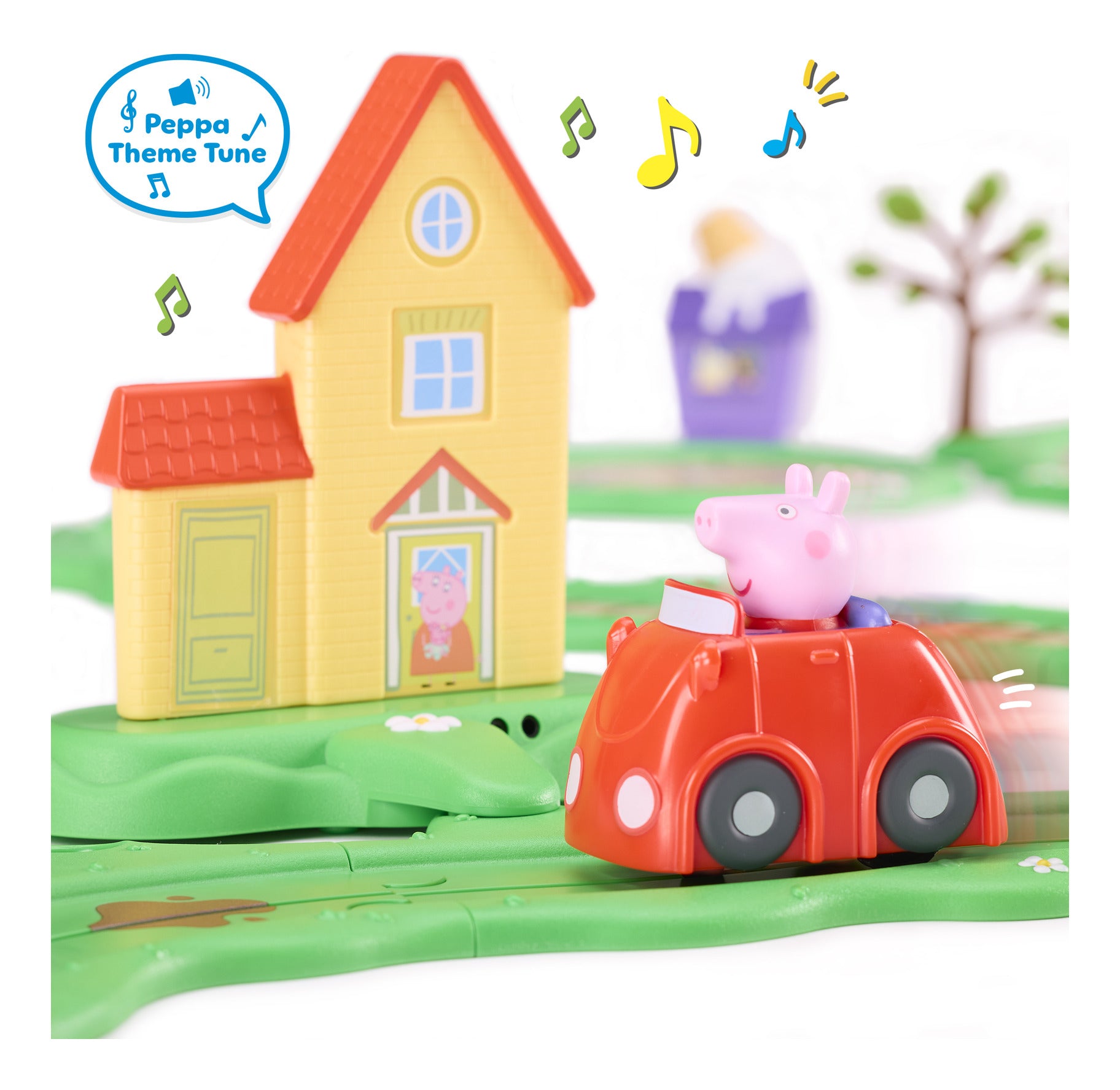 Peppa Pig Whizz Around Runabout Town Motorised Track Set