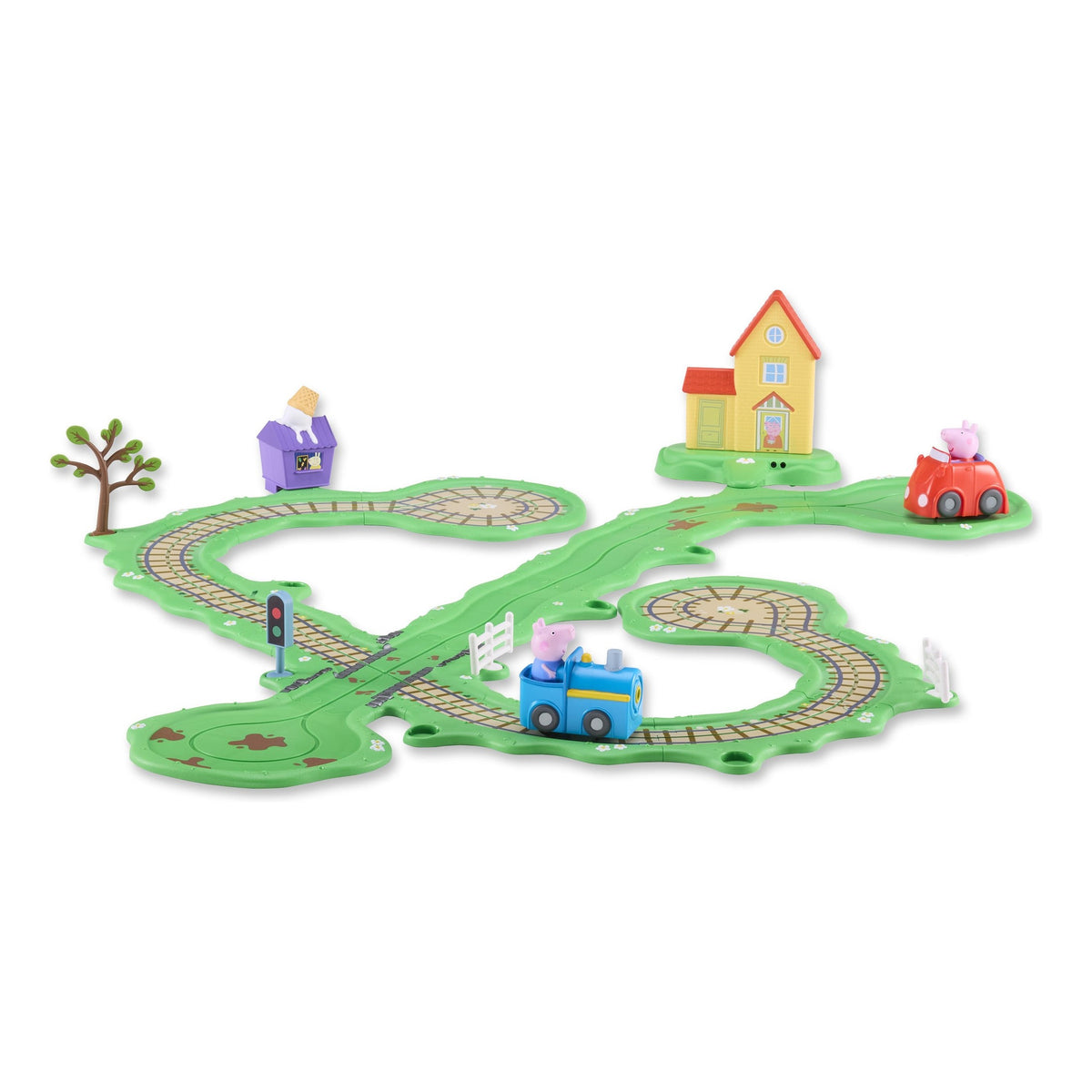 Peppa Pig Whizz Around Runabout Town Motorised Track Set