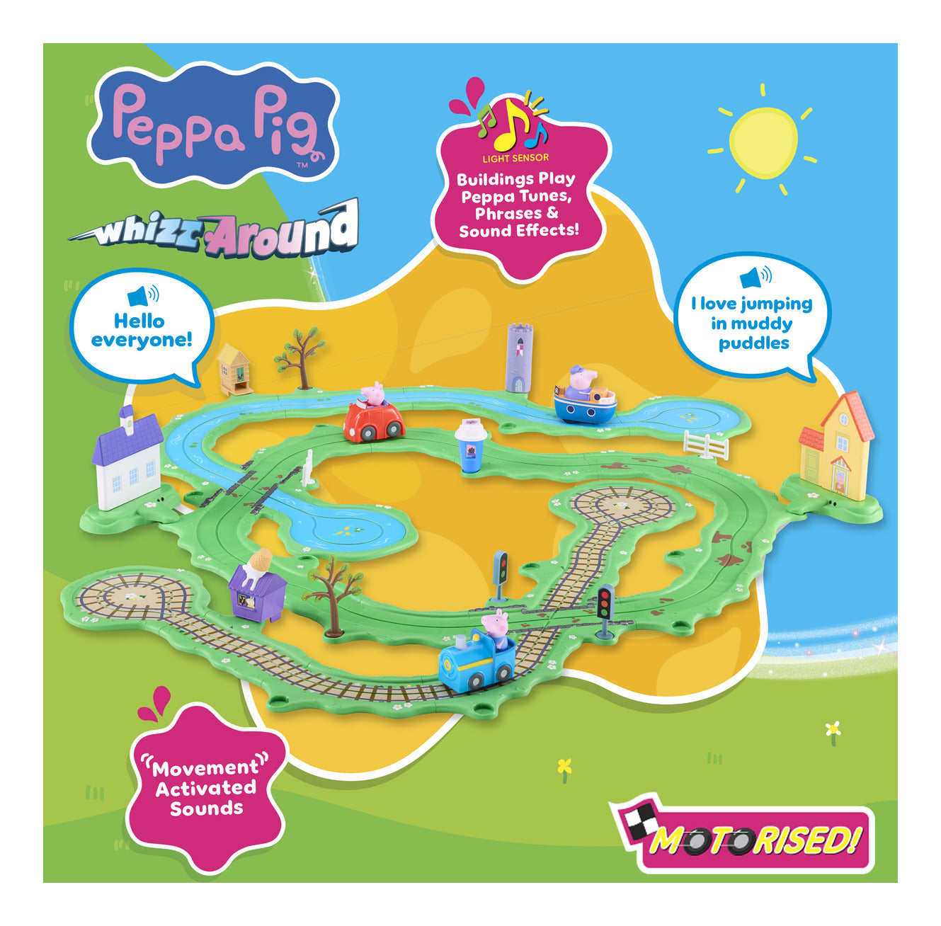 Peppa Pig Whizz Around Great Big World Set