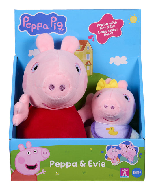 ** Peppa Pig Peppa & Baby 2-Pack Plush
