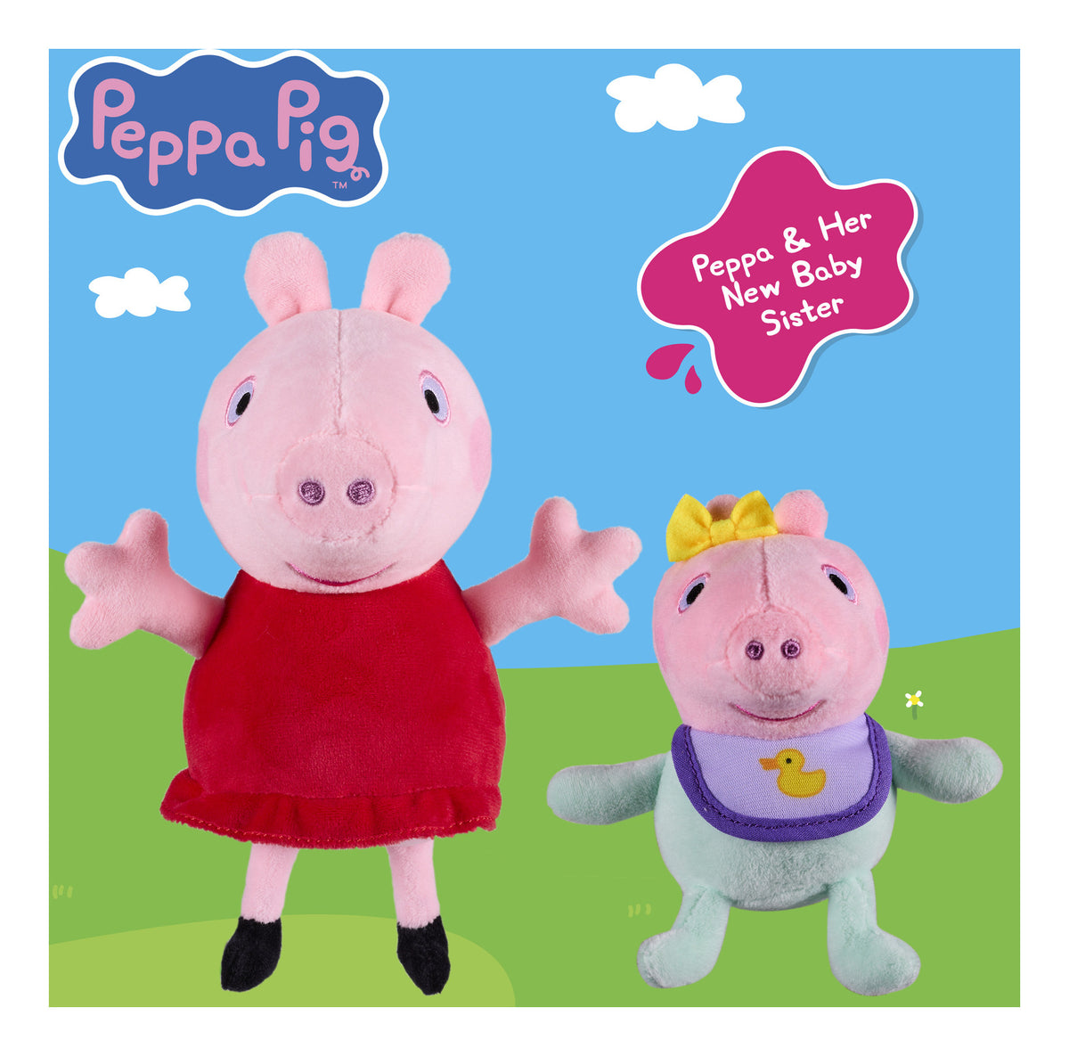 ** Peppa Pig Peppa & Baby 2-Pack Plush