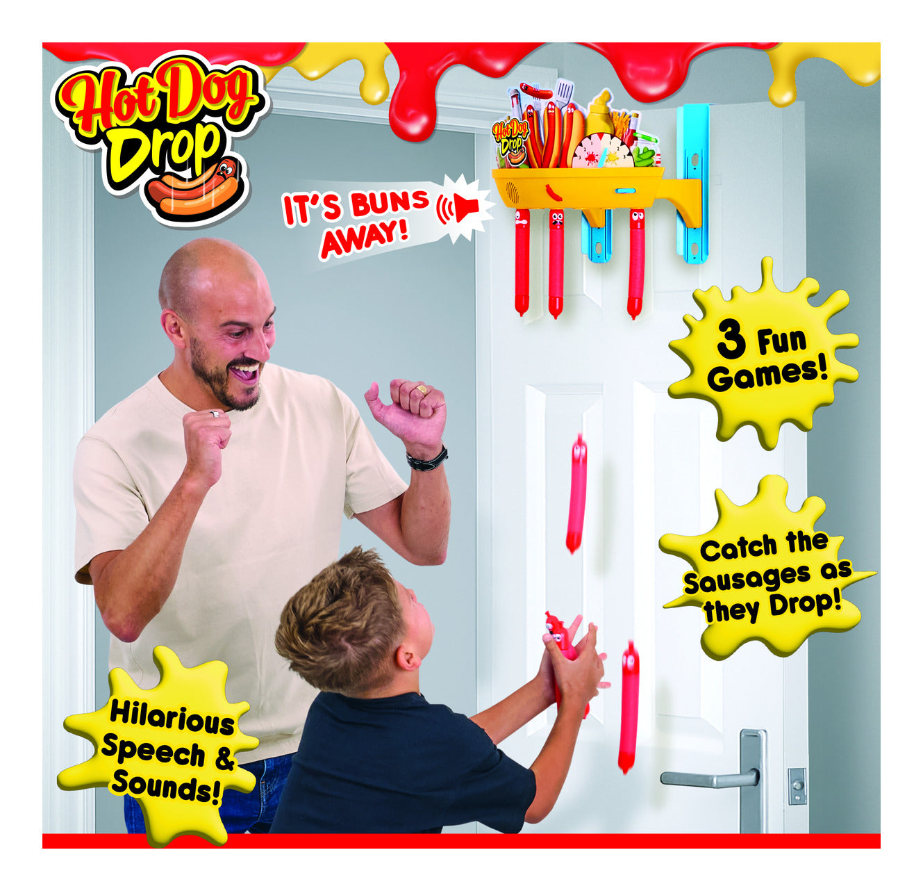Character Hot Dog Drop Electronic Reaction Game