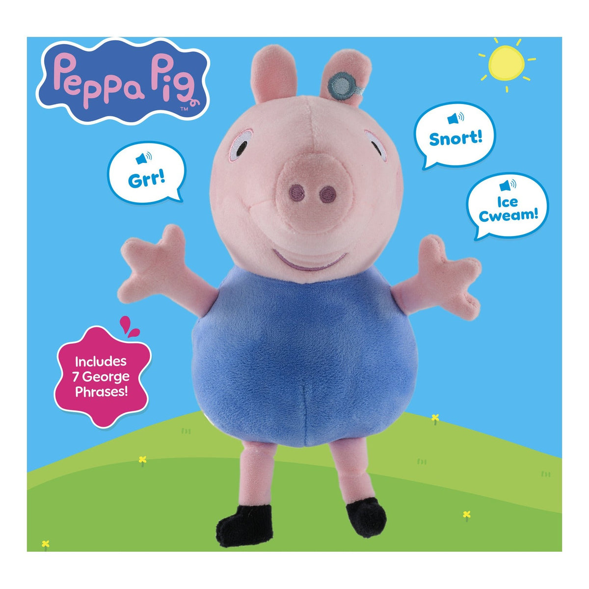 Peppa Pig Talking George Soft Toy with 7 Sounds