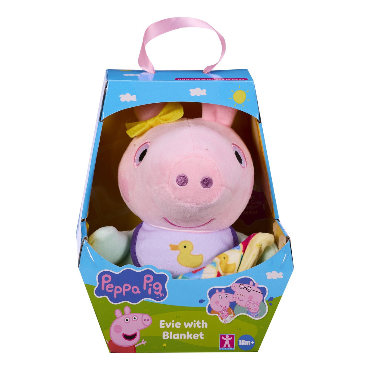 Peppa Pig Evie With Blanket Soft Toy
