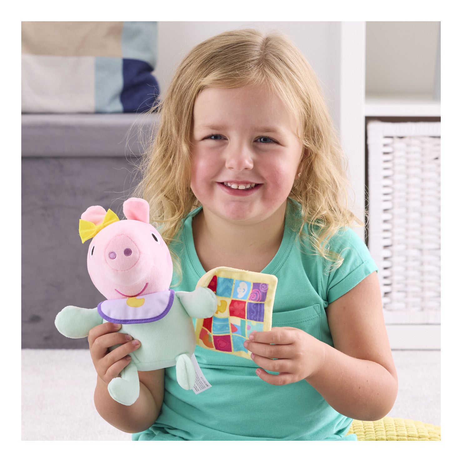 Peppa Pig Evie With Blanket Soft Toy