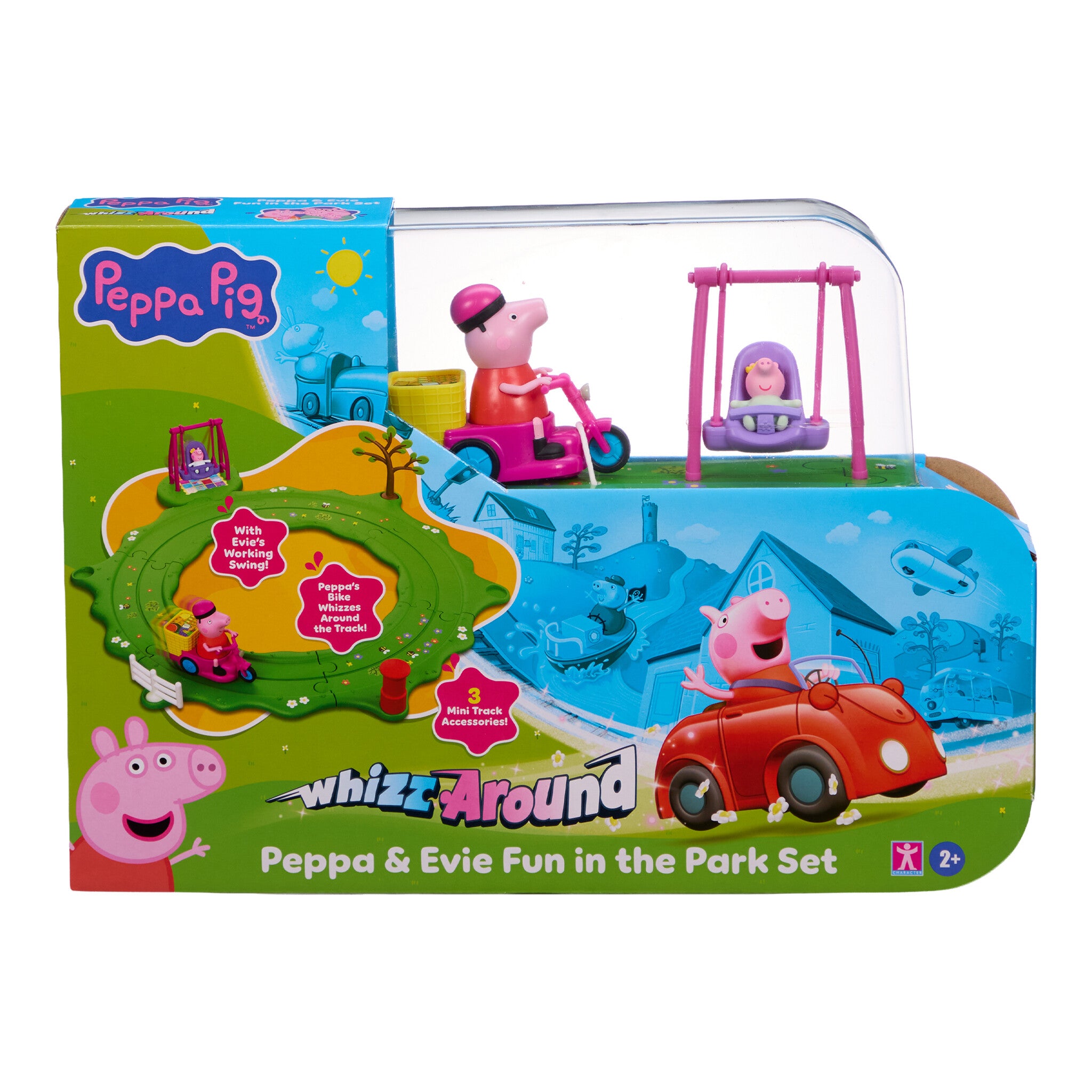 Peppa Pig Whizz-Around Peppa & Evie Fun in the Park Playset
