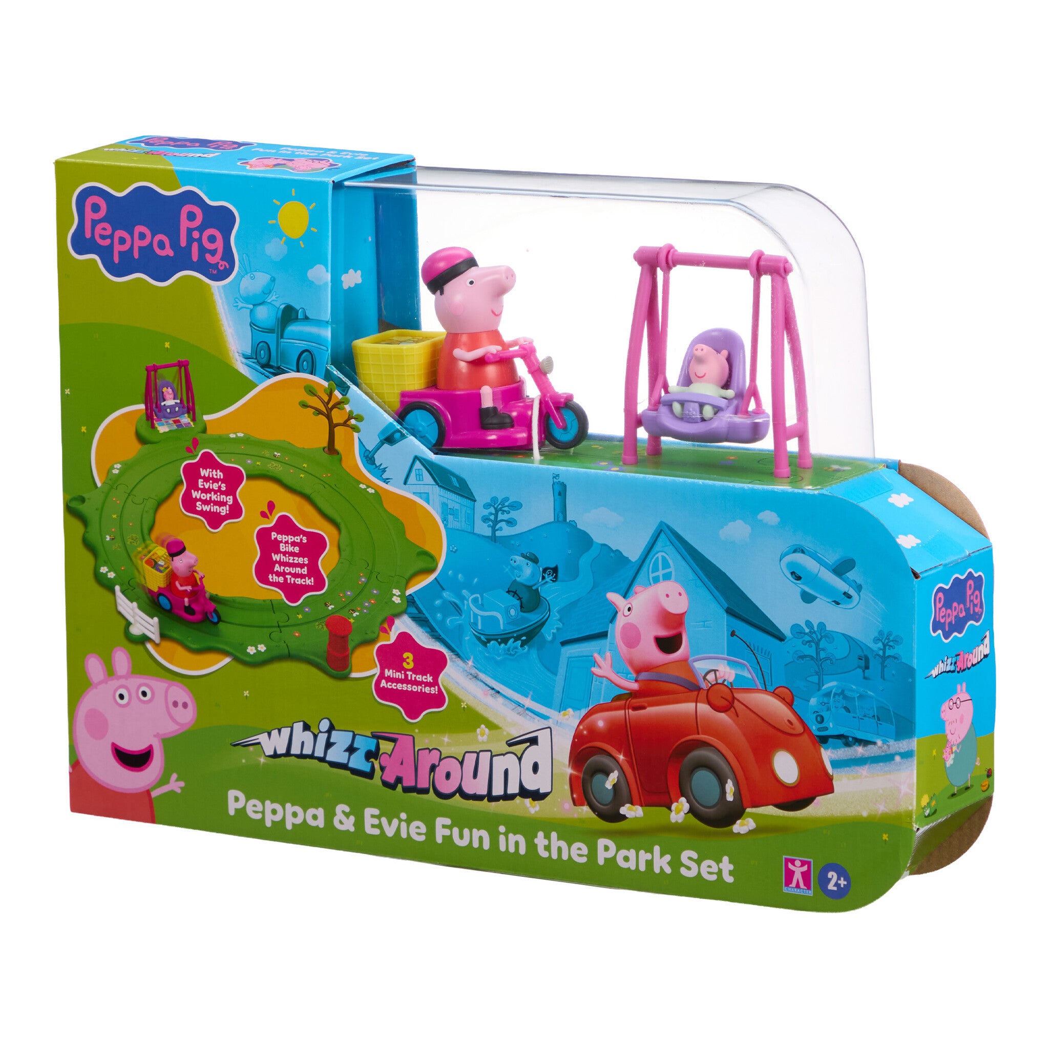 Peppa Pig Whizz-Around Peppa & Evie Fun in the Park Playset
