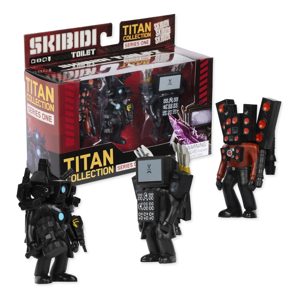 Skibidi Toilet Titan Collection Series One 3-Pack Figures