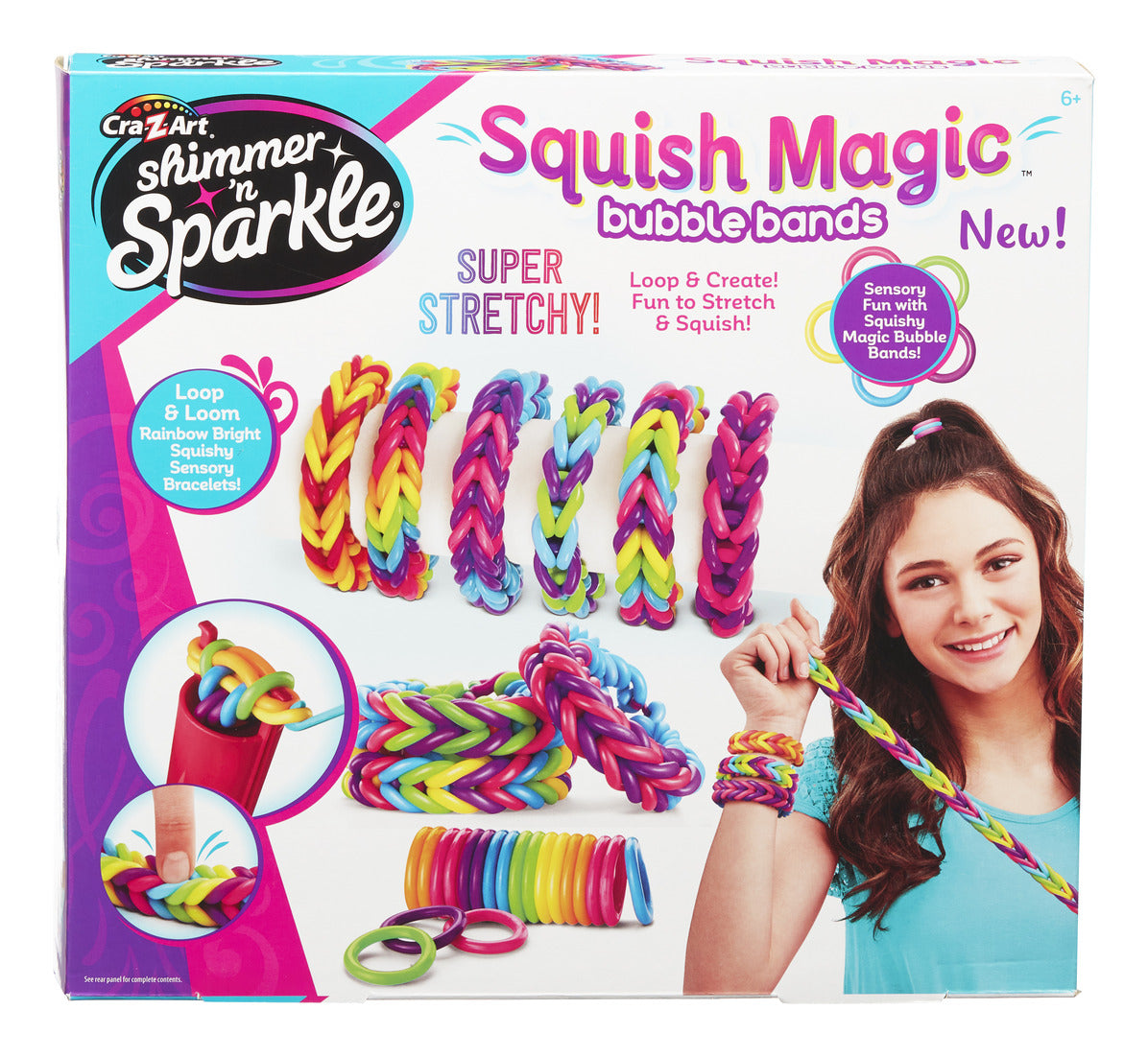 Shimmer n Sparkle Squish Magic Bubble Bands Craft Kit
