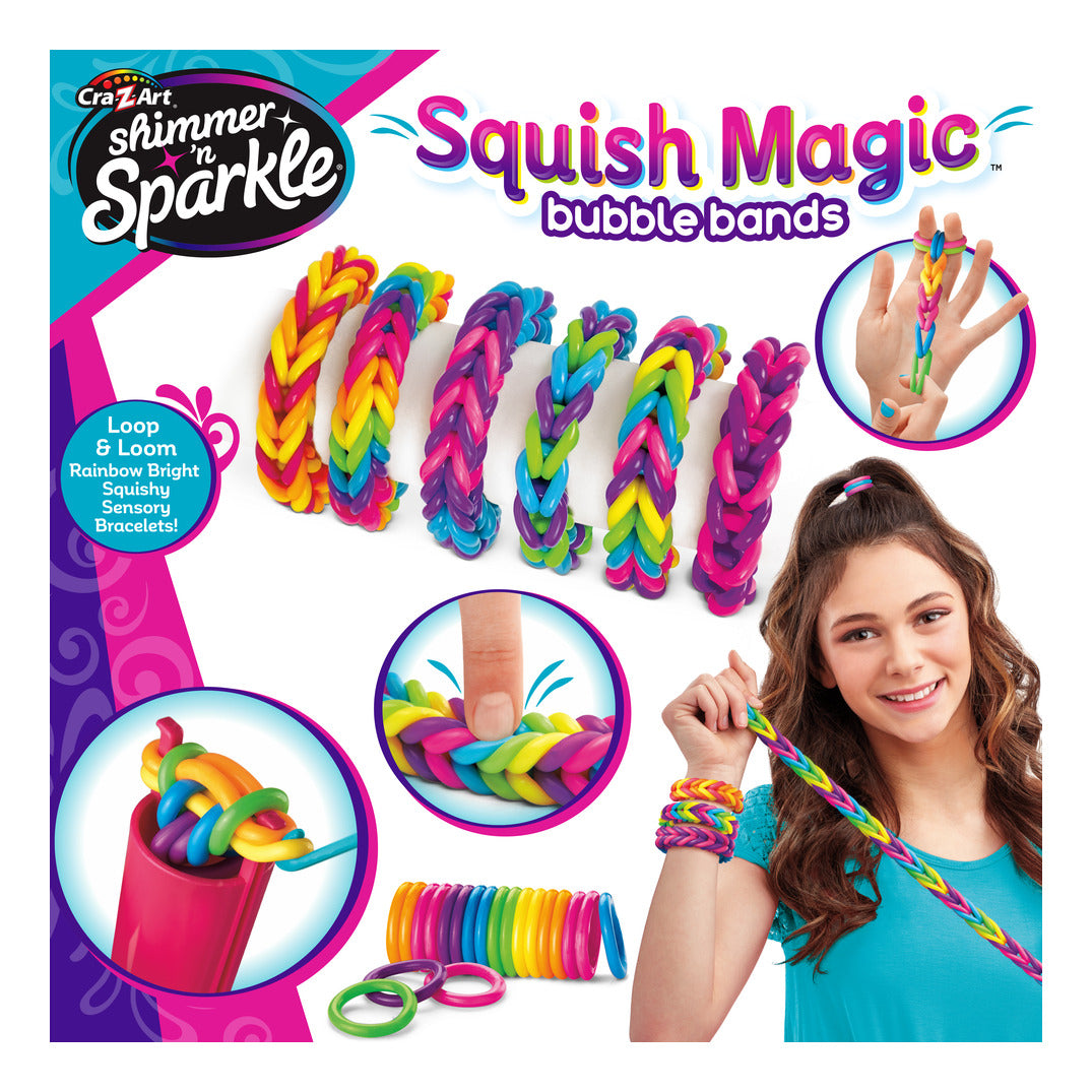 Shimmer n Sparkle Squish Magic Bubble Bands Craft Kit