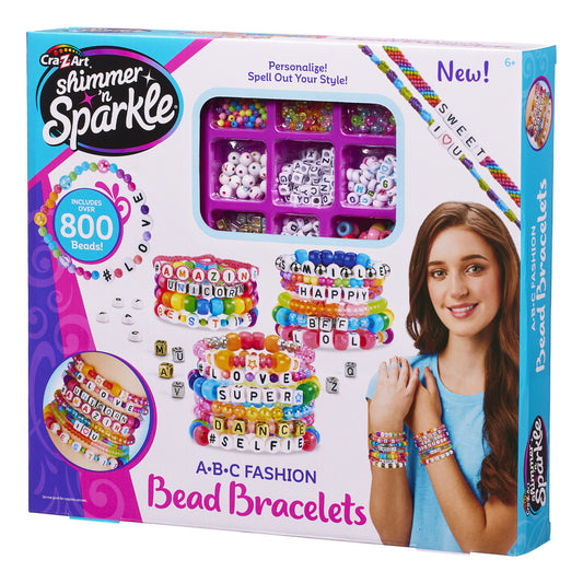 Shimmer ’n Sparkle ABC Fashion Bead Bracelet Kit
