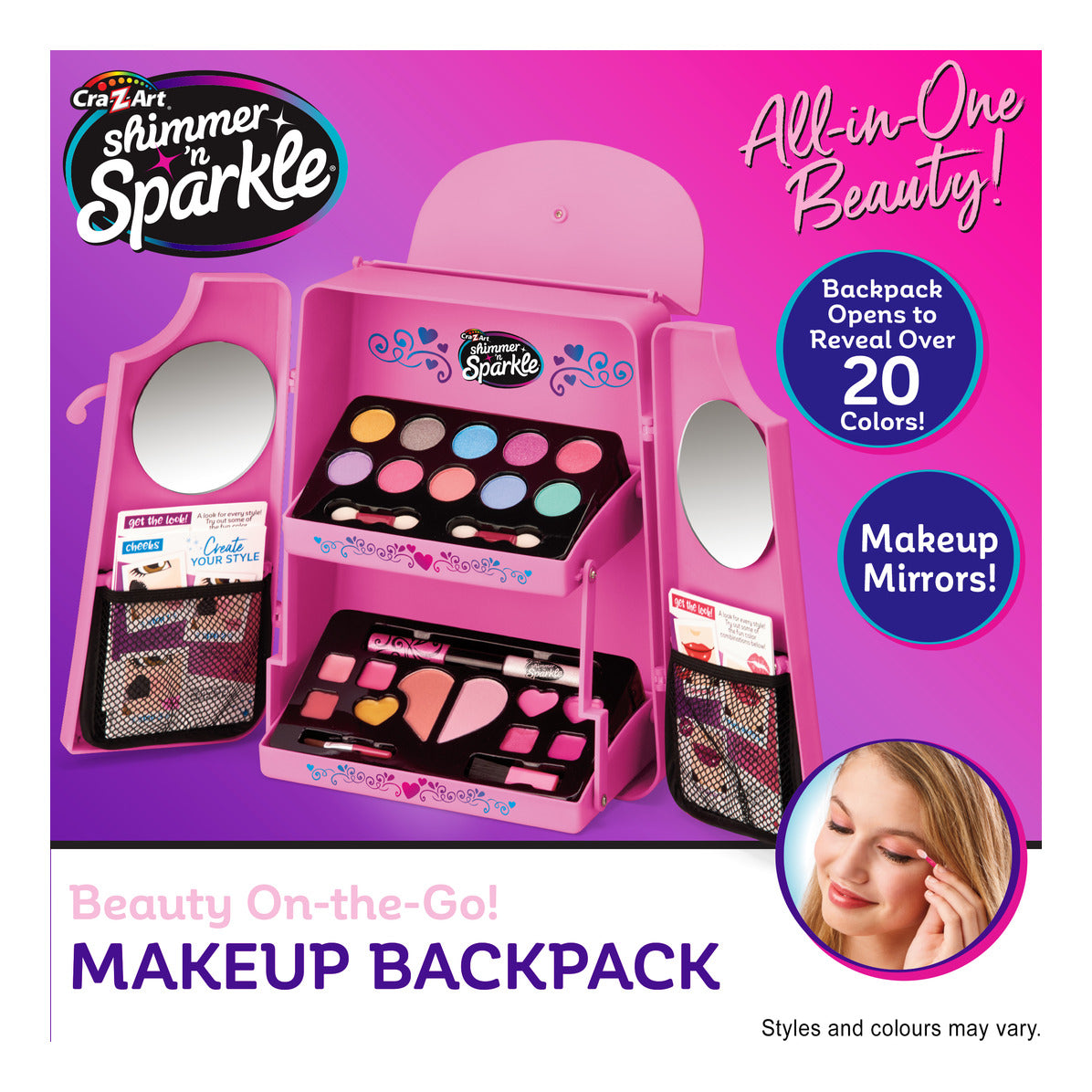 Shimmer 'n Sparkle All-in-One Beauty Make-Up Backpack