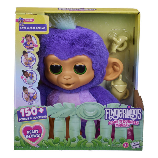 Fingerlings Care 'n' Cuddles Interactive Baby Monkey Sunny