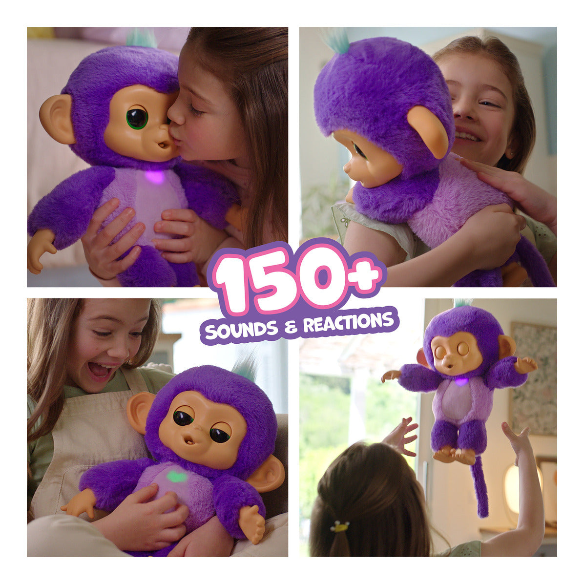 Fingerlings Care 'n' Cuddles Interactive Baby Monkey Sunny