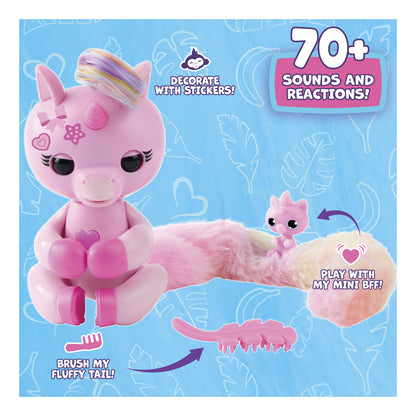 Fingerlings Snuggle Tails Interactive Unicorn Evie