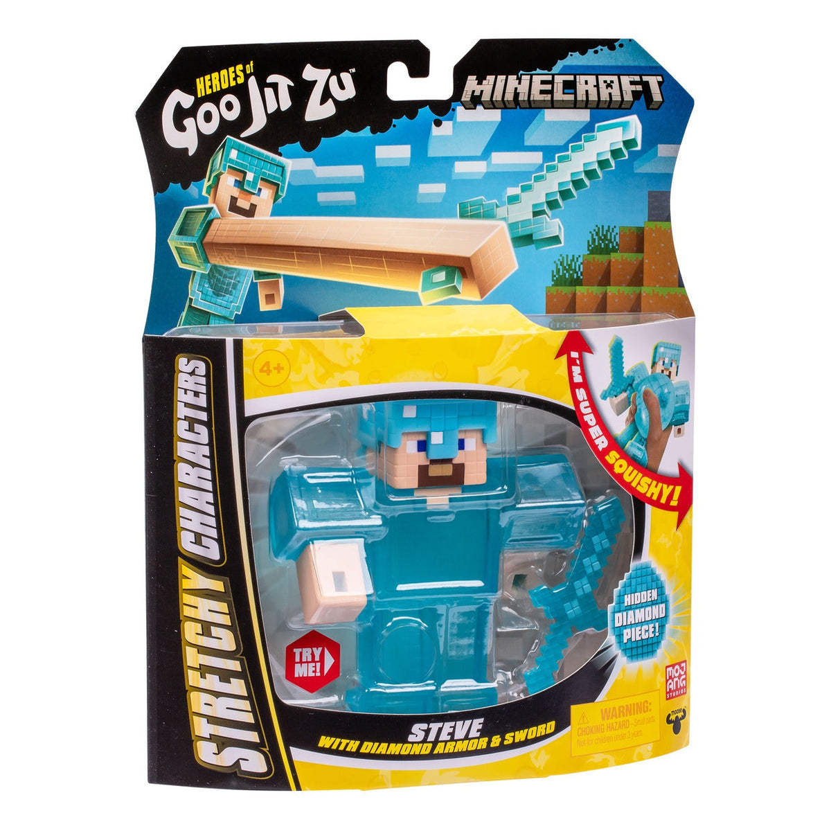 Heroes of Goo Jit Zu Minecraft Steve Stretchy Hero Pack