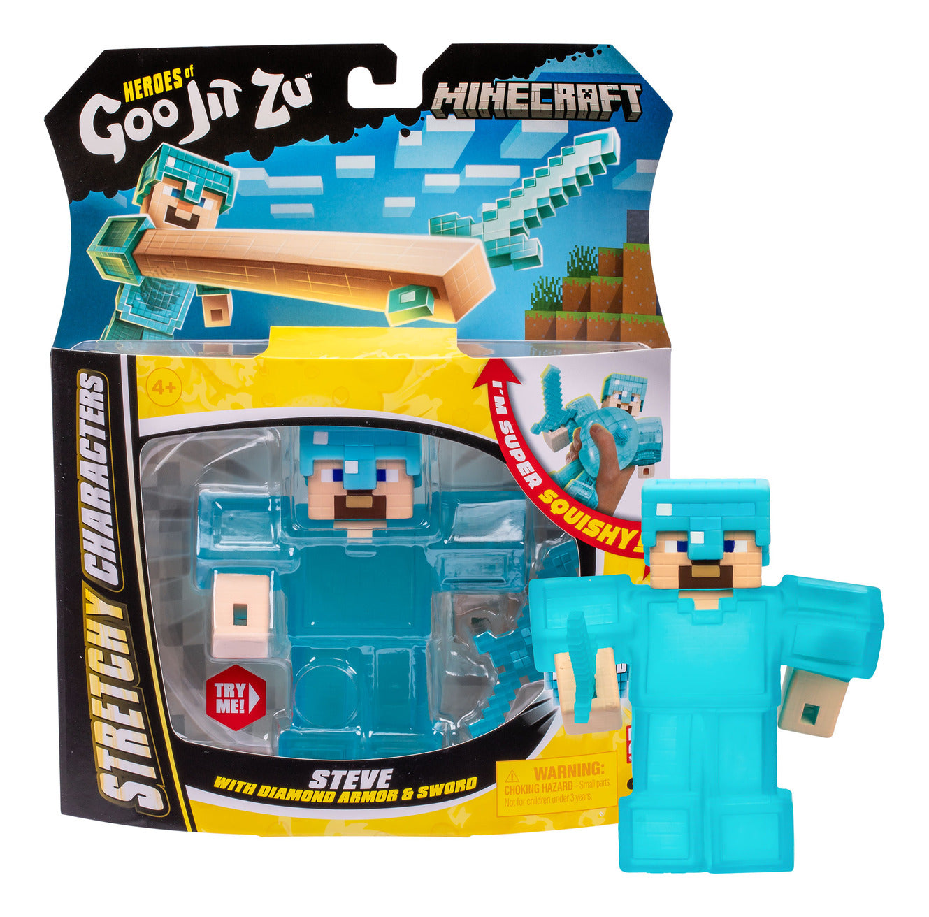 Heroes of Goo Jit Zu Minecraft Steve Stretchy Hero Pack