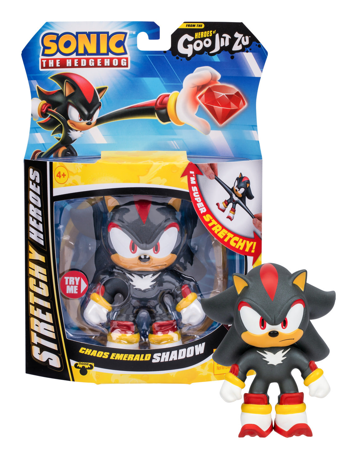 Heroes of Goo Jit Zu Sonic the Hedgehog Chaos Emerald Shadow Stretchy Hero Pack
