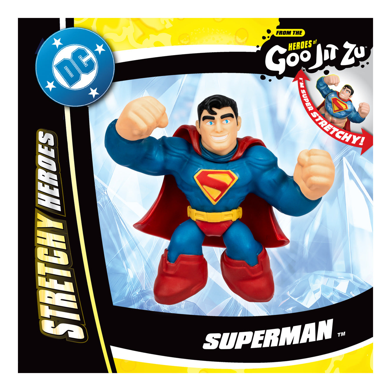 Heroes of Goo Jit Zu DC Stretchy Hero Pack – Superman or Mr. Terrific