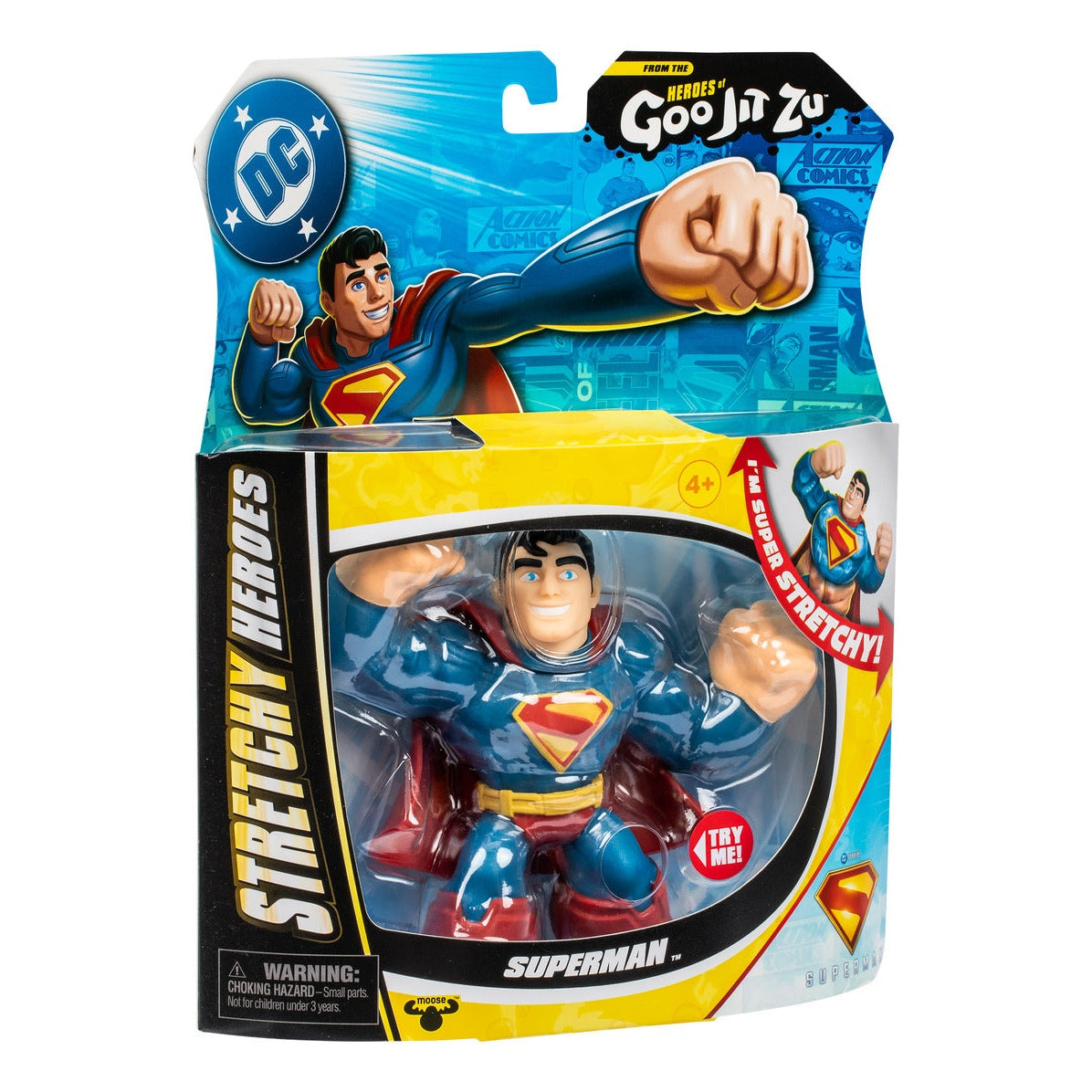 Heroes of Goo Jit Zu DC Stretchy Hero Pack – Superman or Mr. Terrific