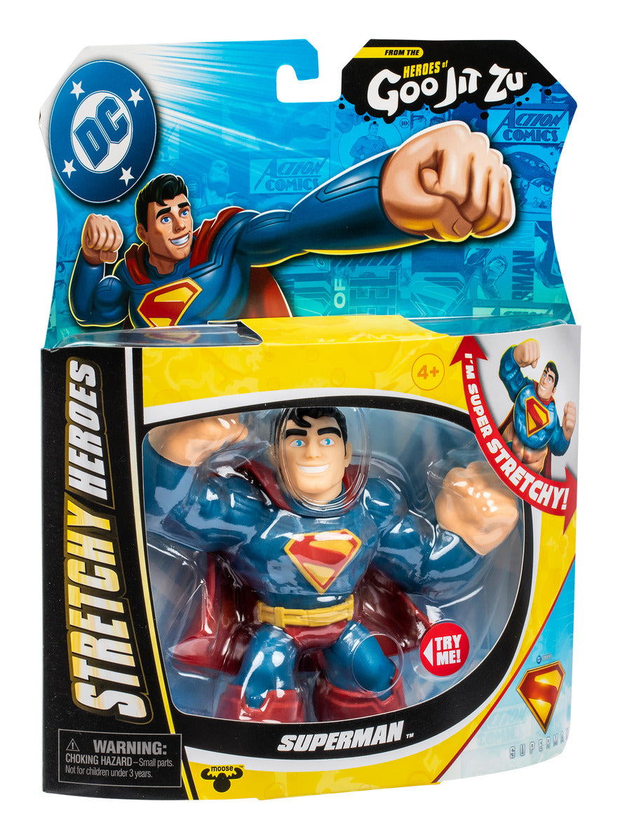 Heroes of Goo Jit Zu DC Stretchy Hero Pack – Superman or Mr. Terrific