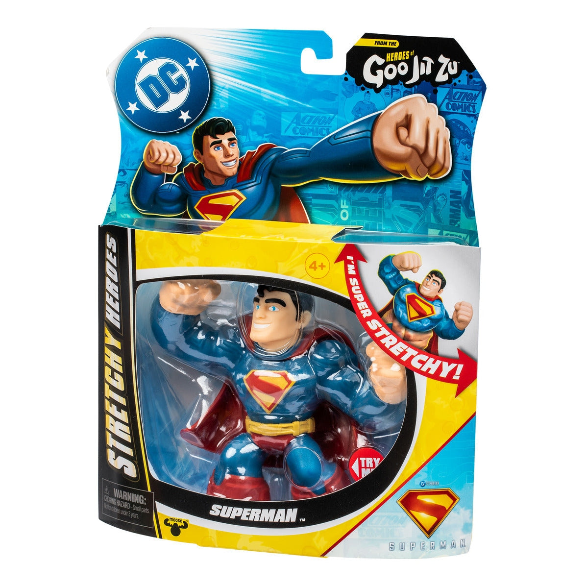 Heroes of Goo Jit Zu DC Stretchy Hero Pack – Superman or Mr. Terrific