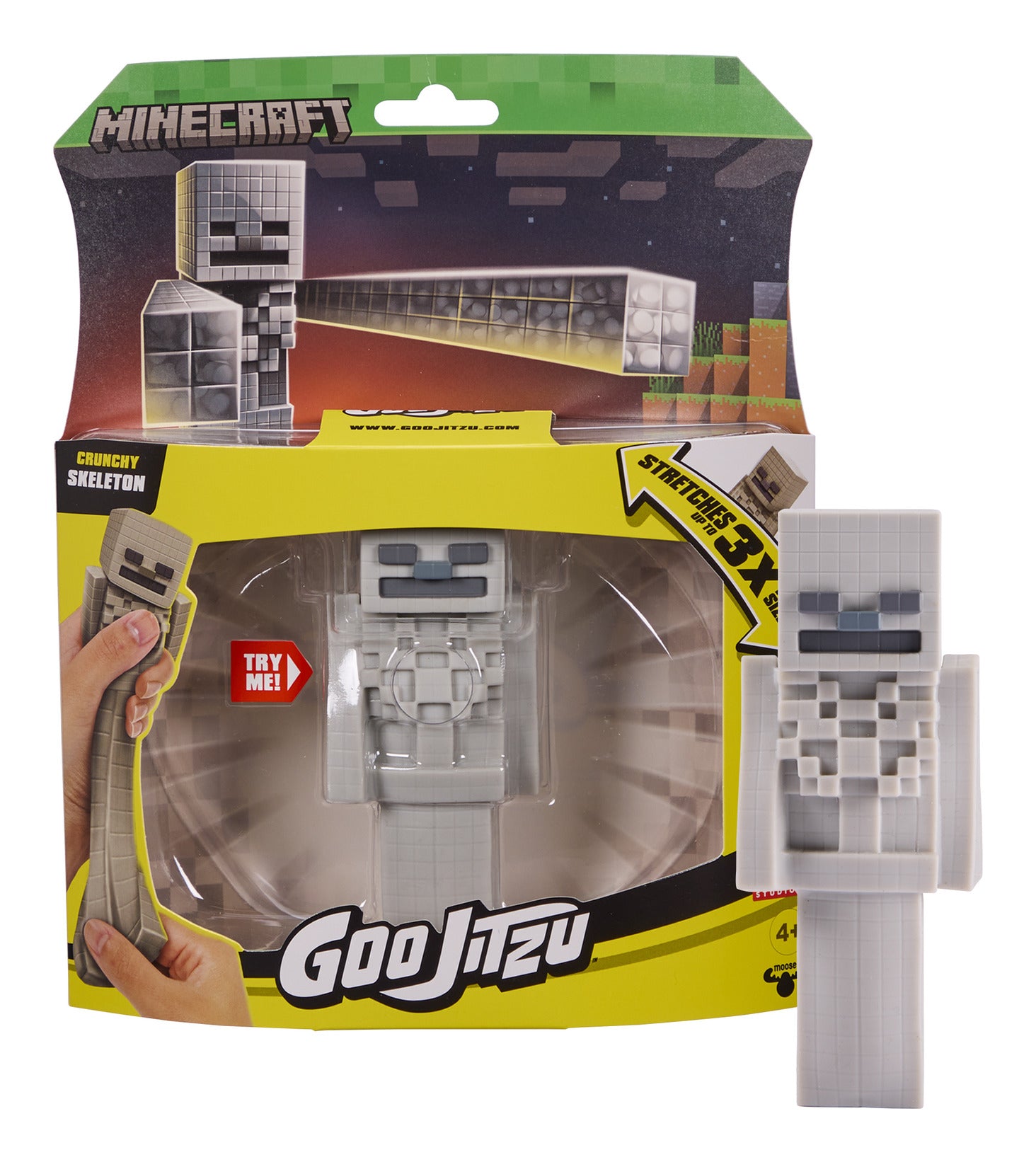 Heroes of Goo Jit Zu Minecraft Crunchy Skeleton Stretchy Figure