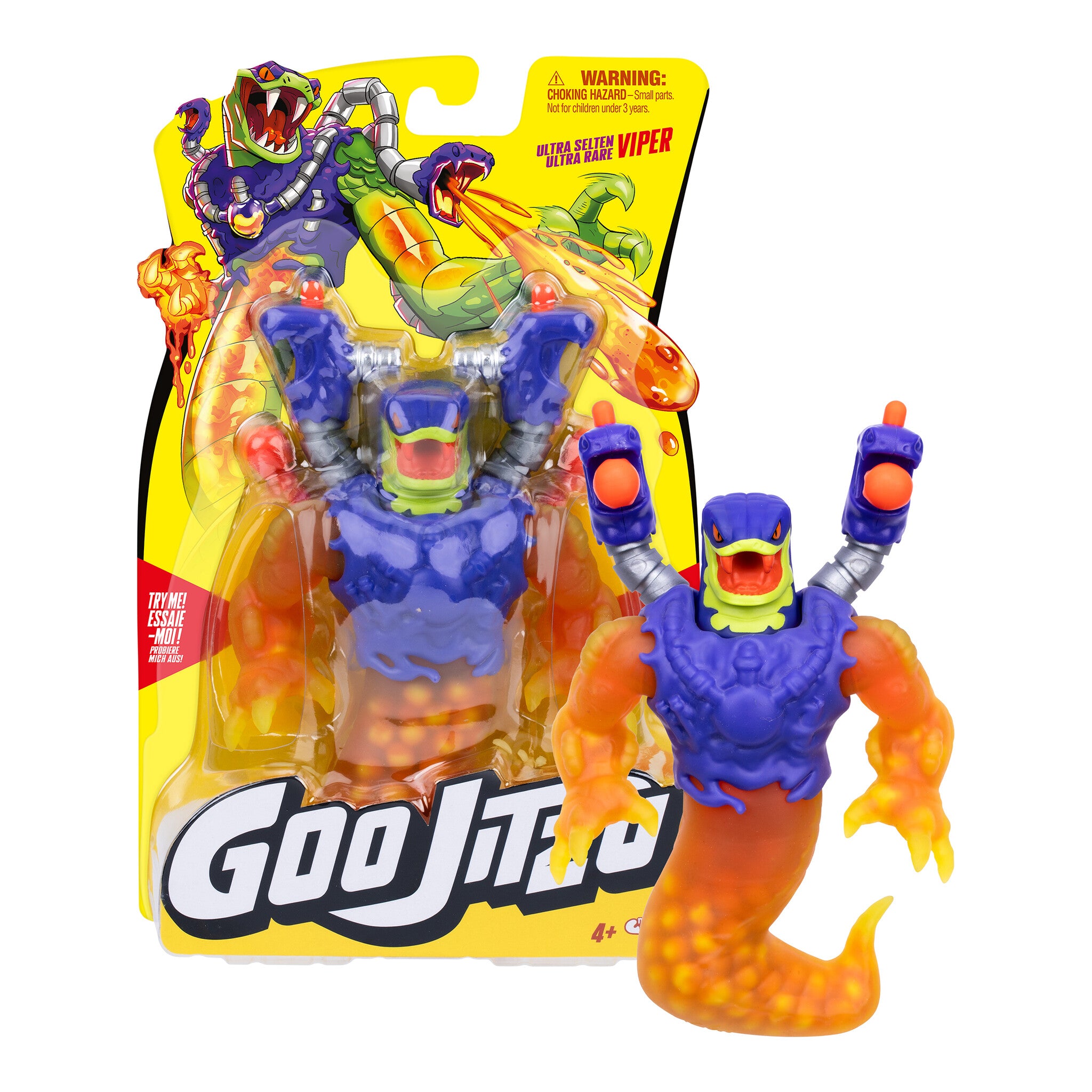 Heroes of Goo Jit Zu Series 15 Rare Viper Stretchy Hero Pack