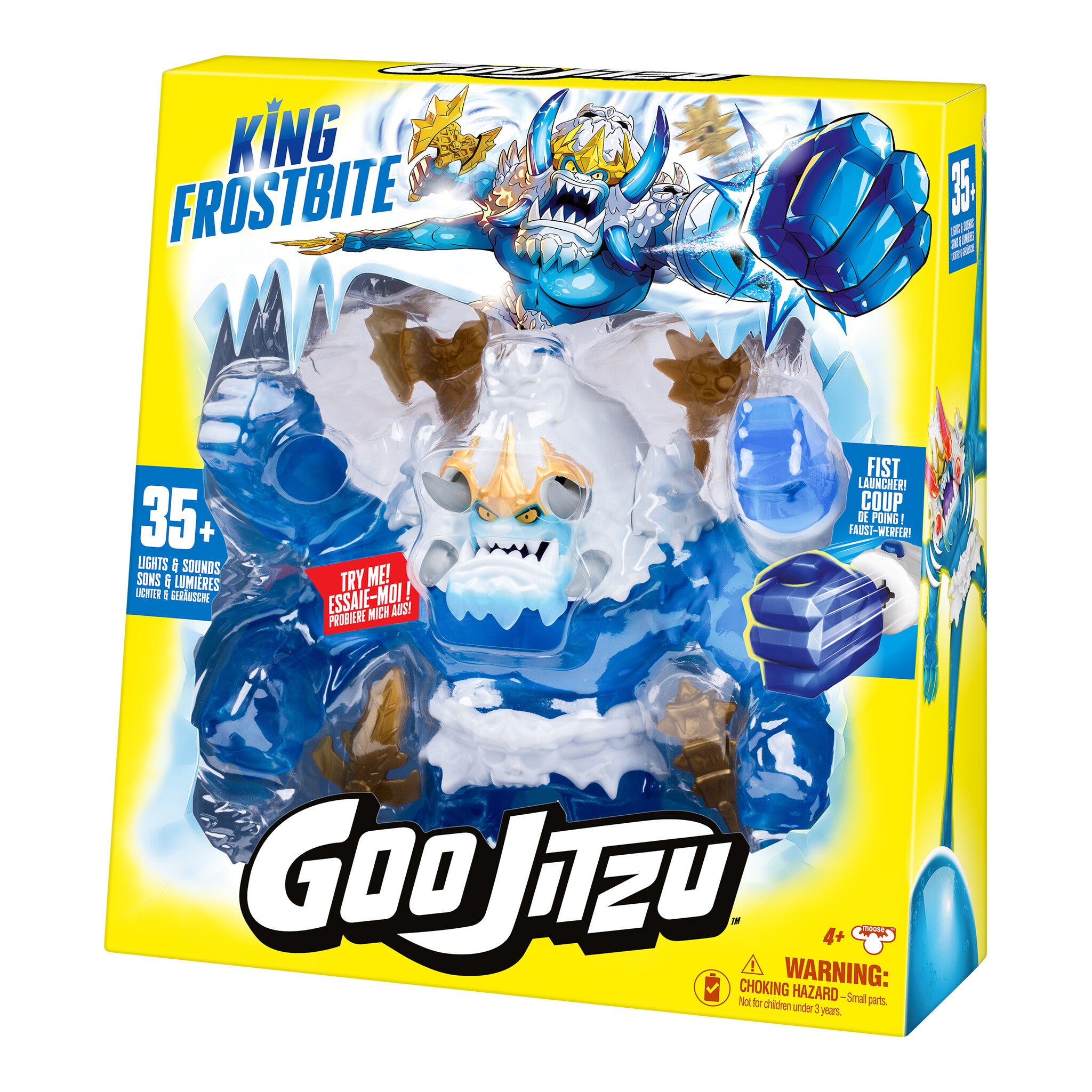 Heroes of Goo Jit Zu King Frostbite Stretch Figure with Lights and Phrases