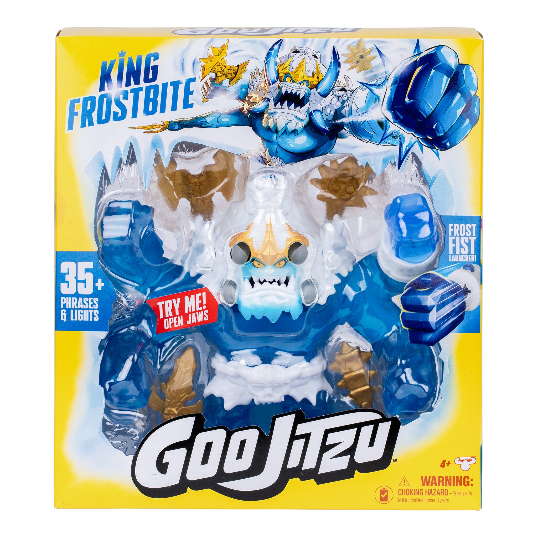 Heroes of Goo Jit Zu King Frostbite Stretch Figure with Lights and Phrases