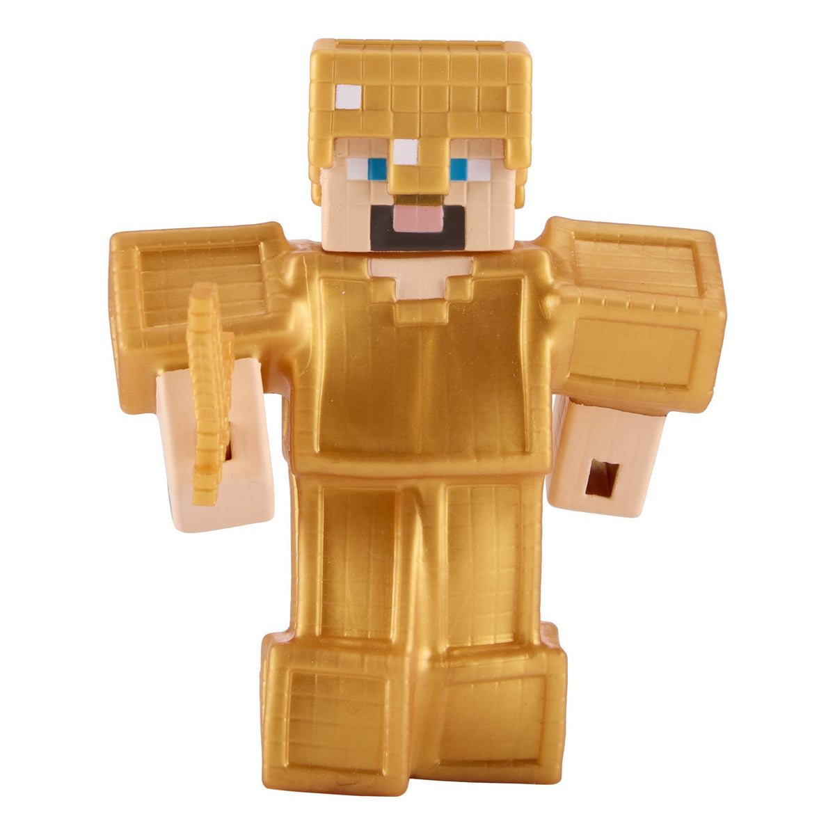 Heroes of Goo Jit Zu Minecraft Gold Armour Steve Stretchy Figure
