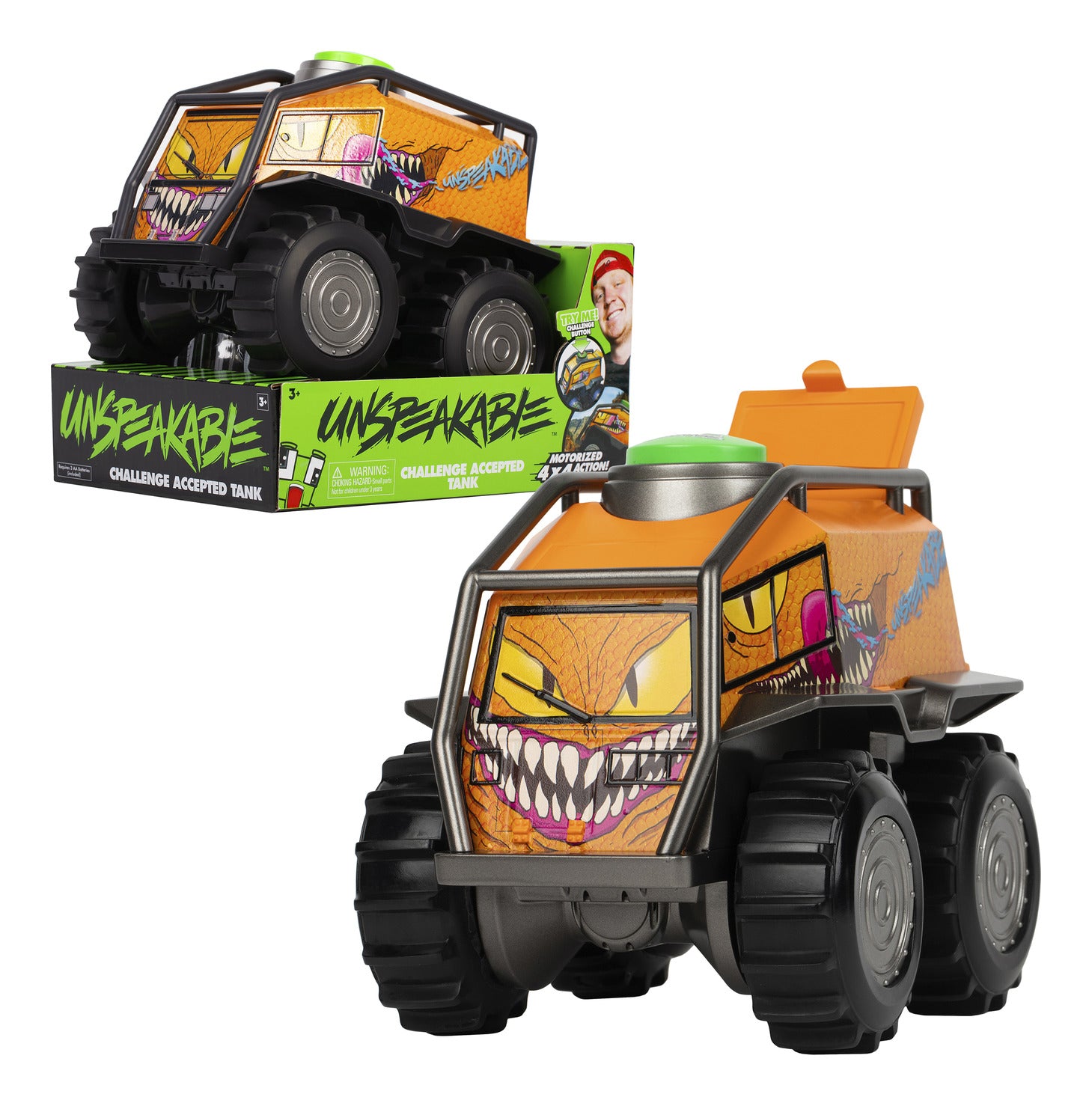 Unspeakable Challenge Accepted Stomper Tank with Sound and Movement