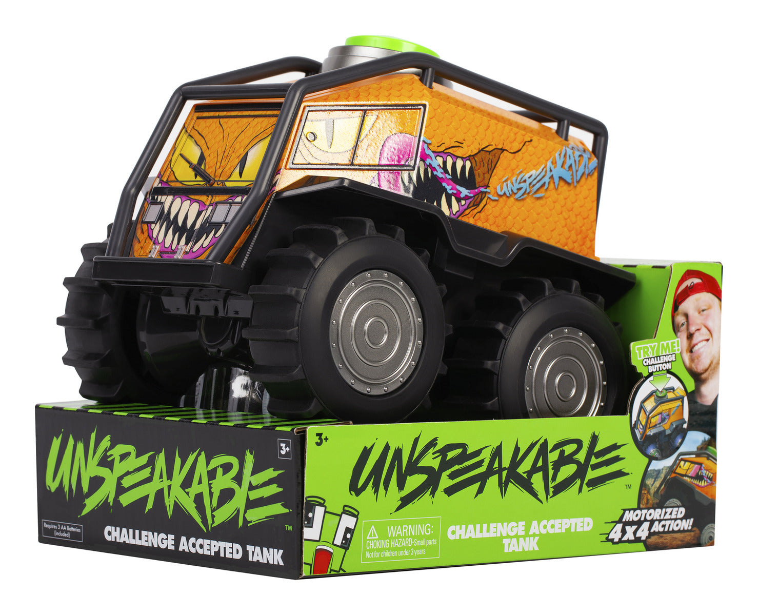 Unspeakable Challenge Accepted Stomper Tank with Sound and Movement