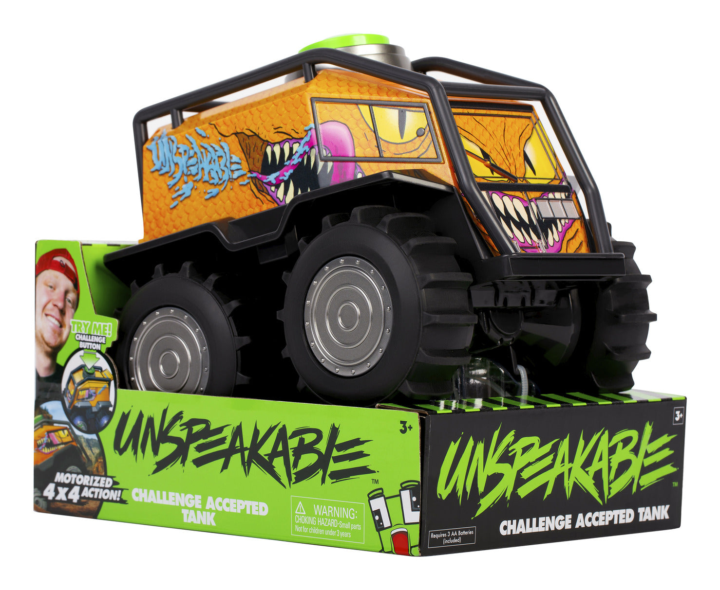 Unspeakable Challenge Accepted Stomper Tank with Sound and Movement