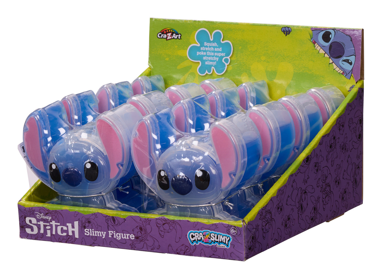 Cra-Z-Slimy Disney Stitch Shaped Slime Container