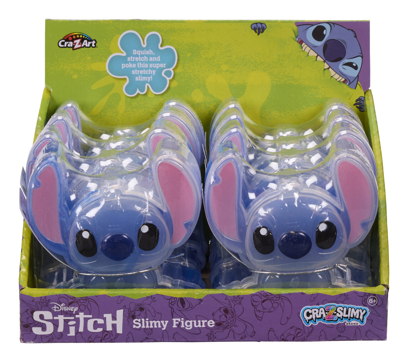 Cra-Z-Slimy Disney Stitch Shaped Slime Container