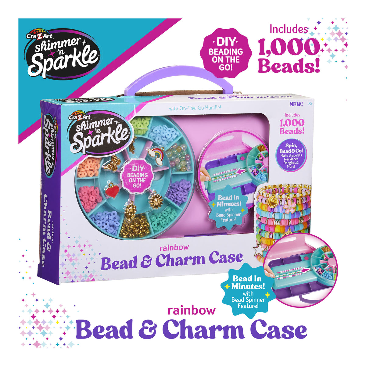 Shimmer 'n Sparkle ABC Bead & Charm Case
