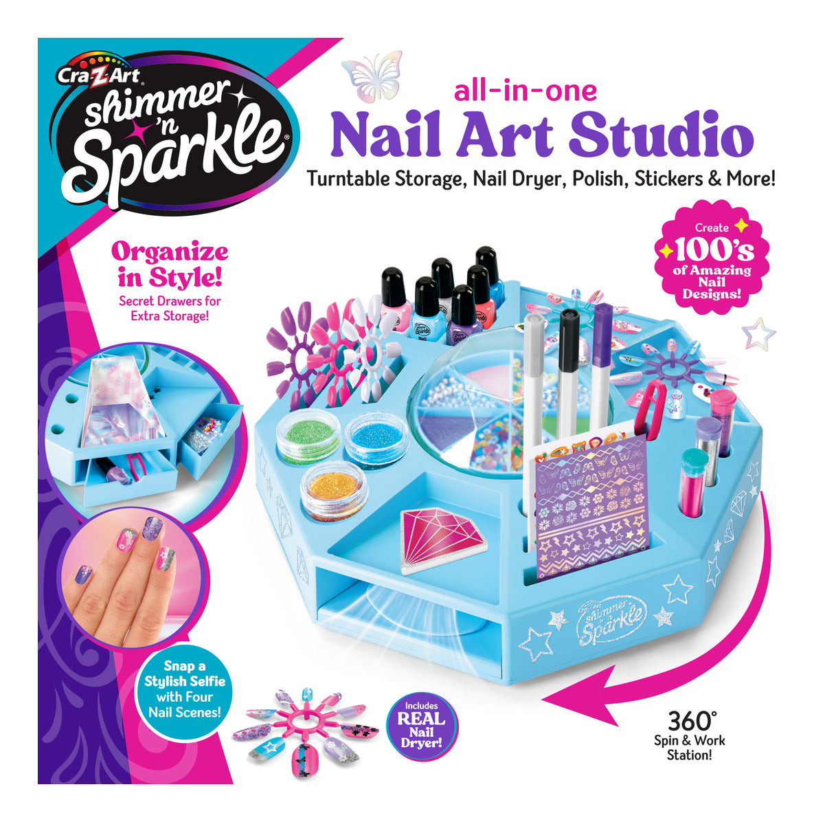 Shimmer N Sparkle All-in-One Nail Art Studio