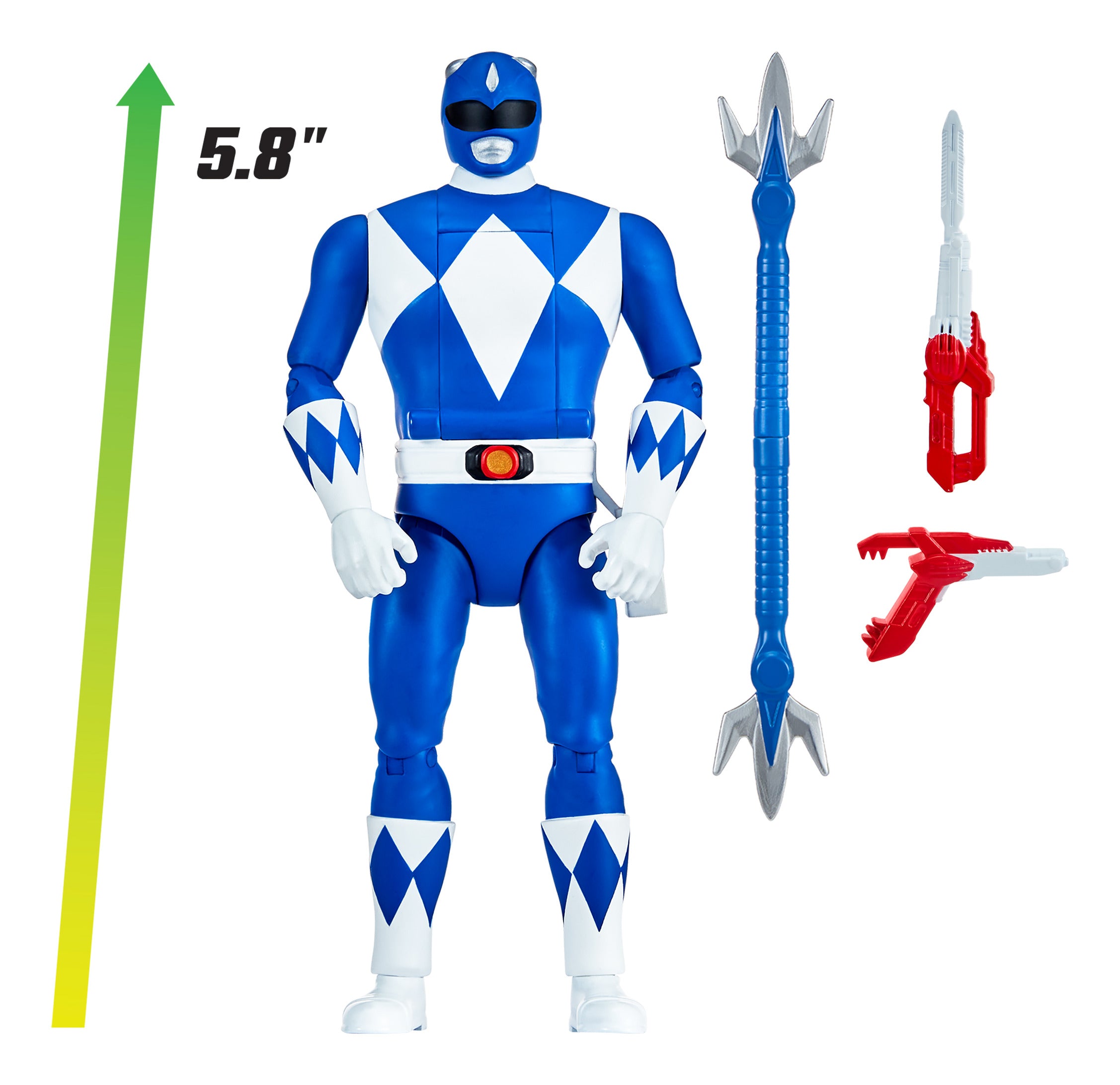 Mighty Morphin Power Rangers Re-Ignition Auto-Morphin Blue Ranger Figure