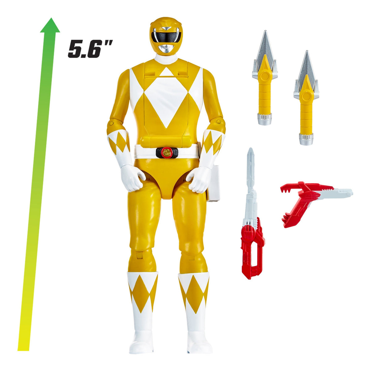 Power Rangers Mighty Morphin Re-Ignition Auto-Morphin Yellow Ranger Figure