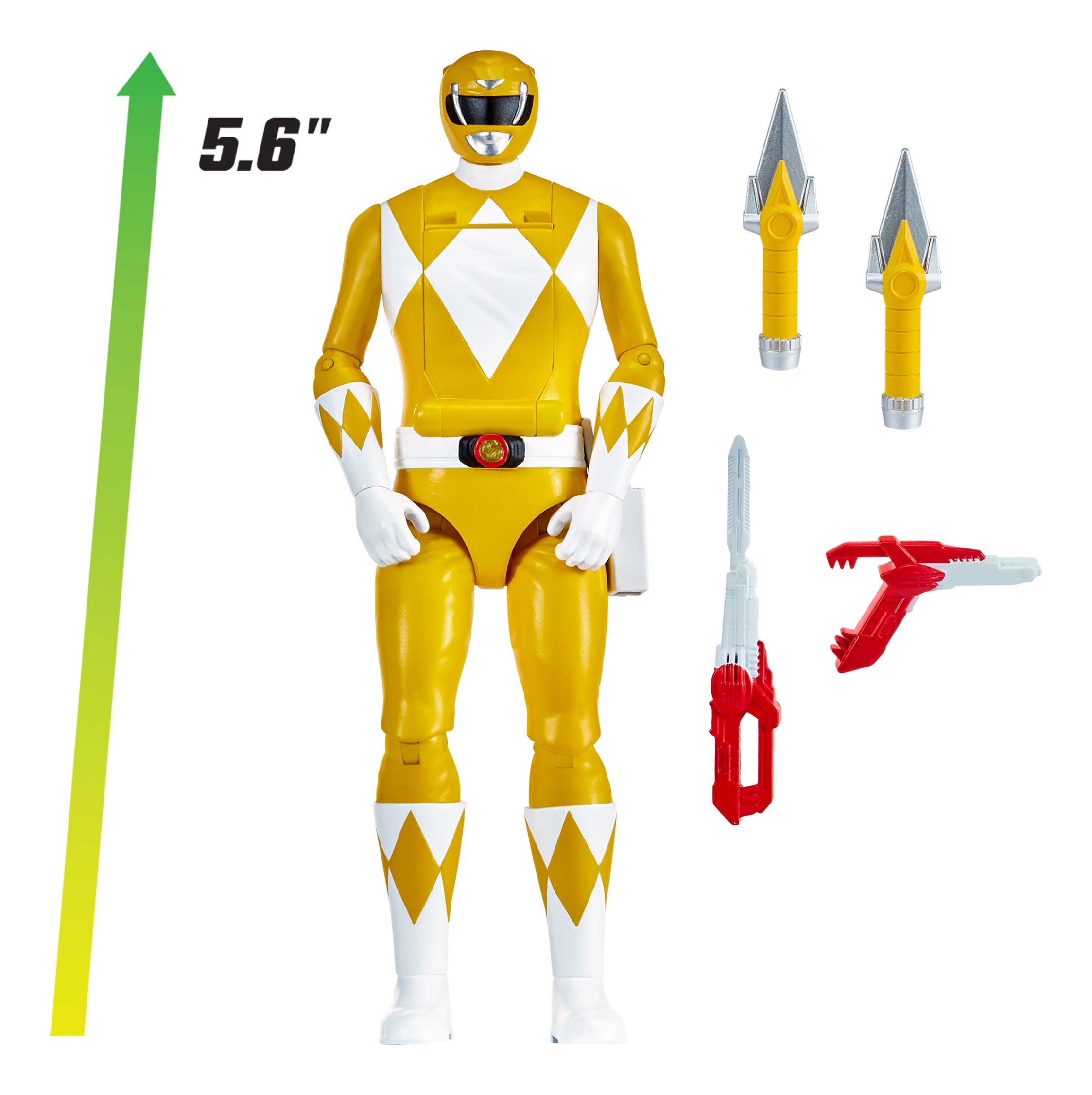 Power Rangers Mighty Morphin Re-Ignition Auto-Morphin Yellow Ranger Figure