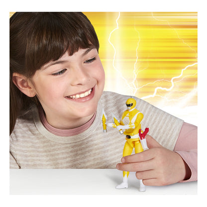 Power Rangers Mighty Morphin Re-Ignition Auto-Morphin Yellow Ranger Figure