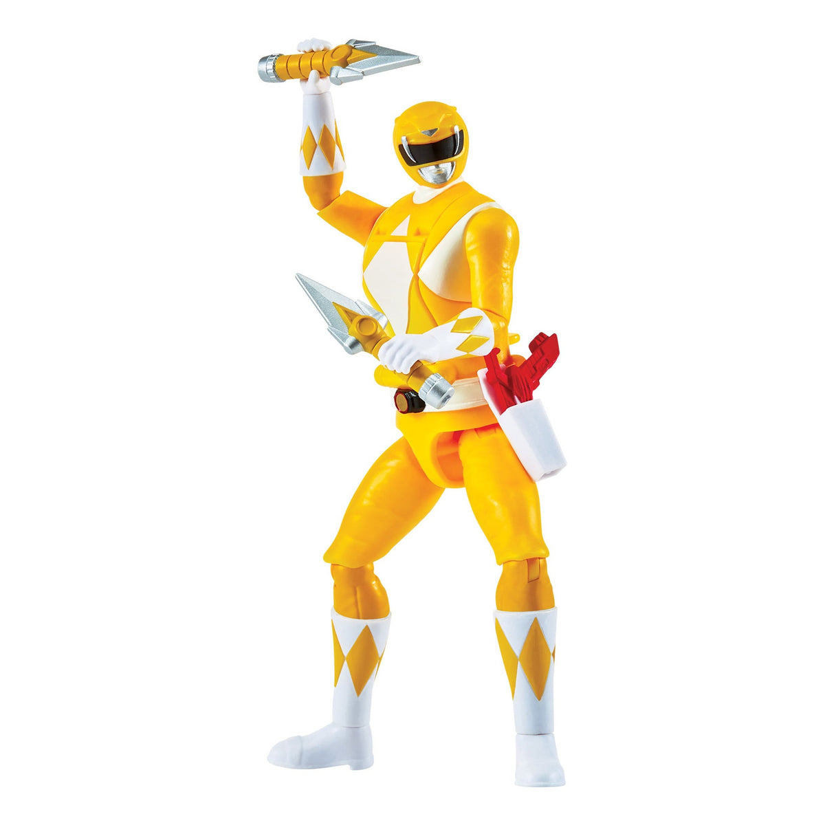 Power Rangers Mighty Morphin Re-Ignition Auto-Morphin Yellow Ranger Figure