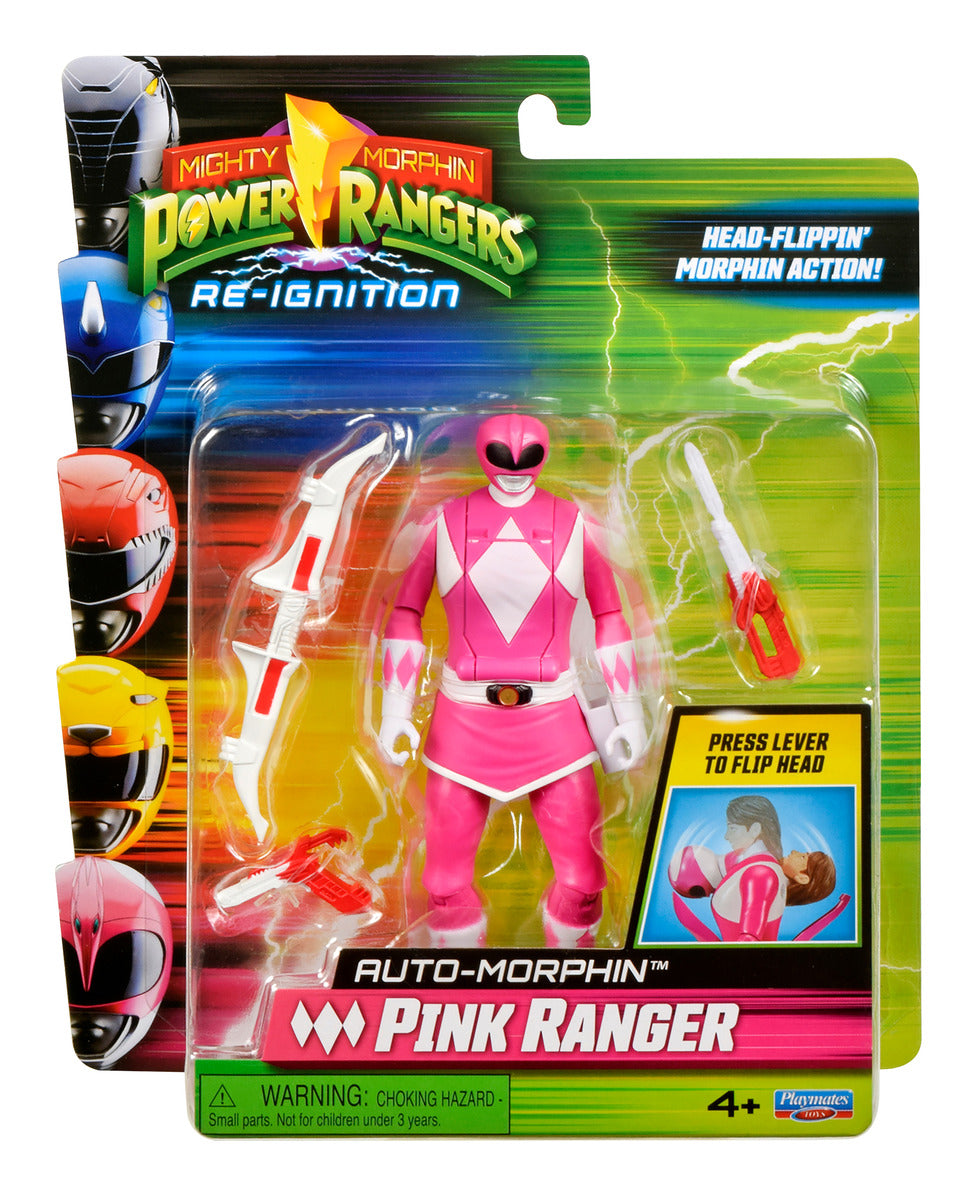 Mighty Morphin Power Rangers Re-Ignition Auto-Morphin Pink Ranger Figure