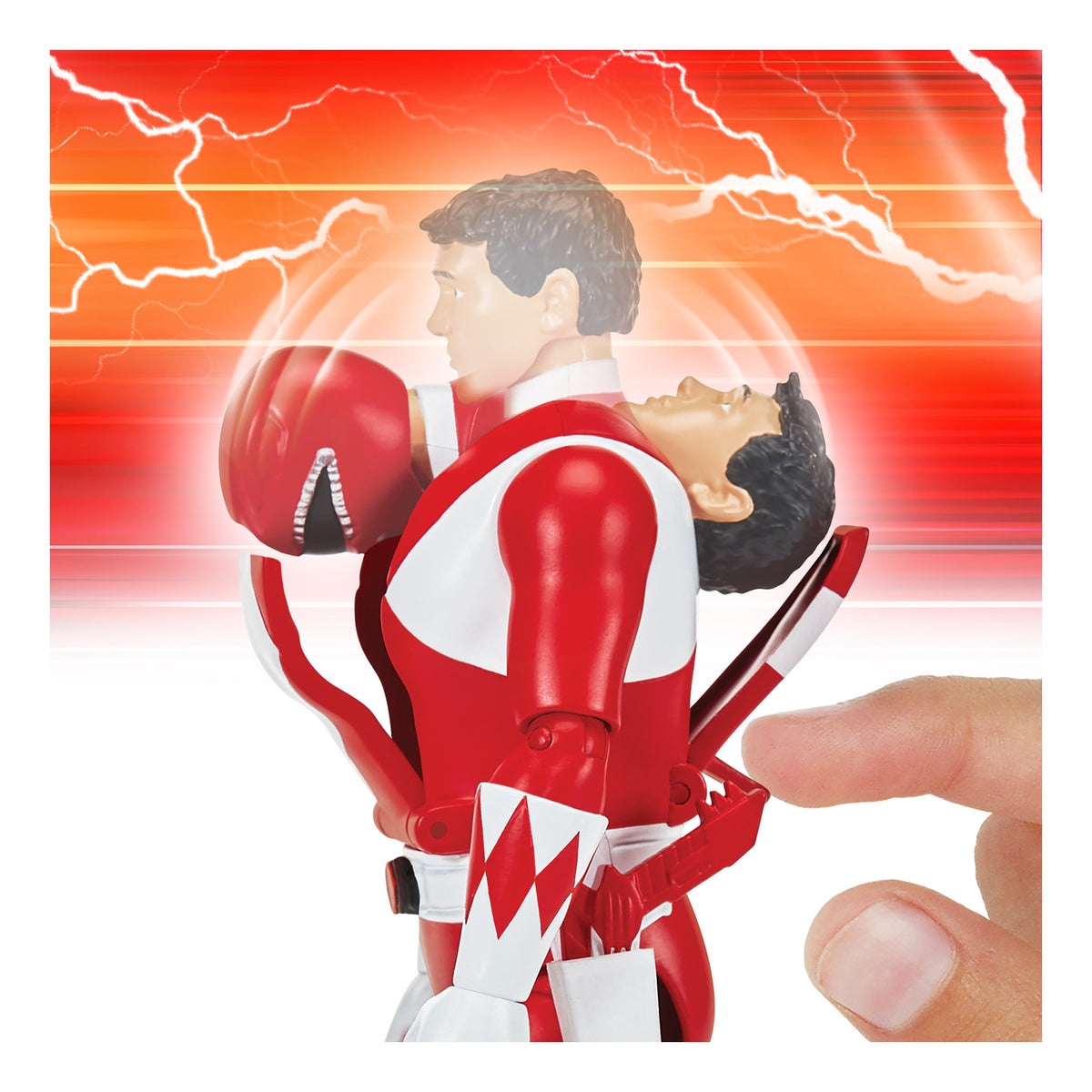 Mighty Morphin Power Rangers Re-Ignition Auto-Morphin Red Ranger Figure