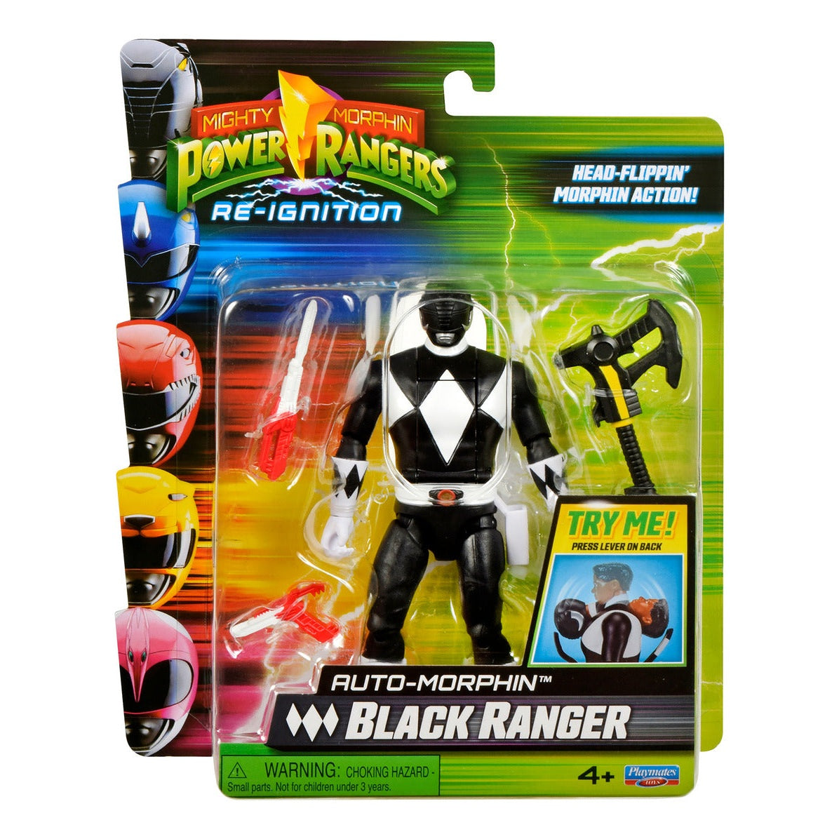 ** MMPR Auto Morphin Ranger Figure Black Ranger